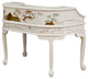 White Lacquer Chinoiserie Harpsichord Style Oriental Desk Set