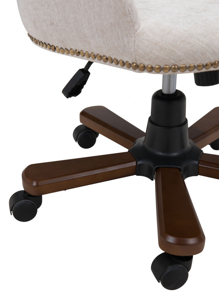 Off White Cozy Earth Office Chair