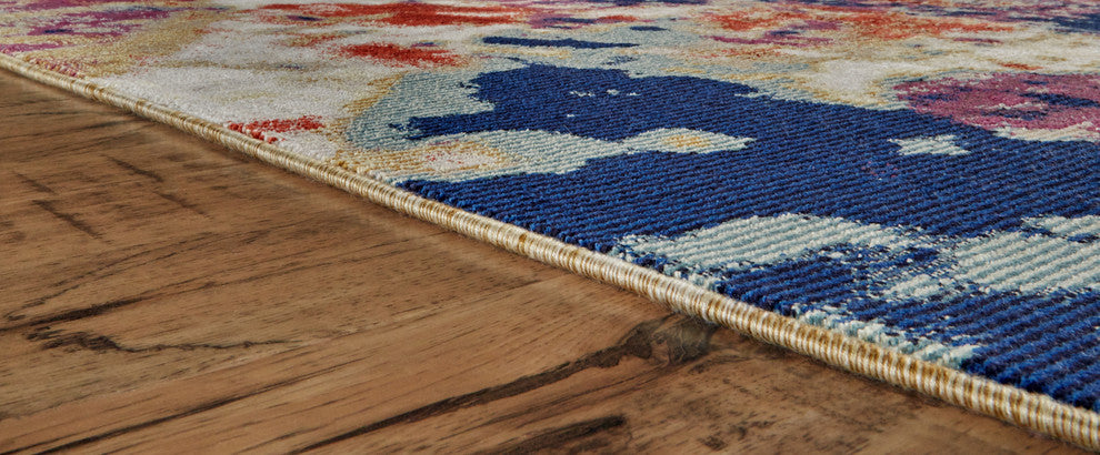 Weave & Wander Tessina Rug, Blue/Multi, 9'6"x12'7"