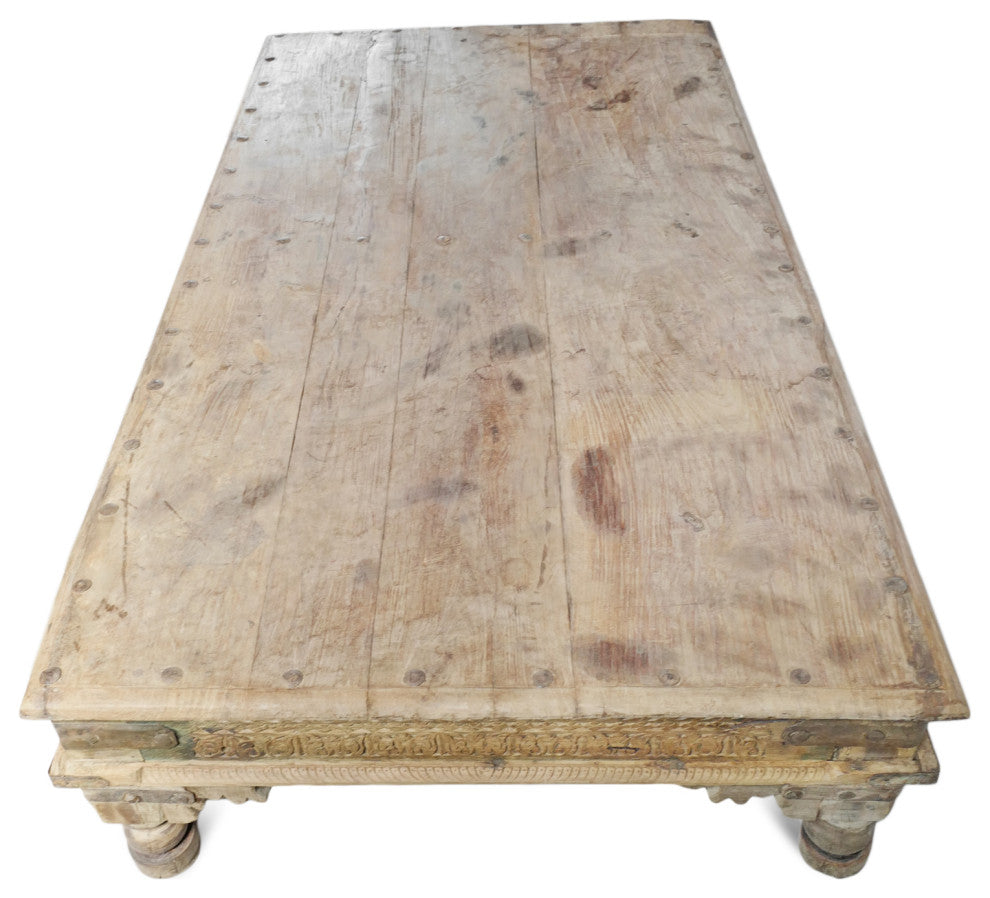 Consigned Vintage Teak Takhat Coffee Table 5