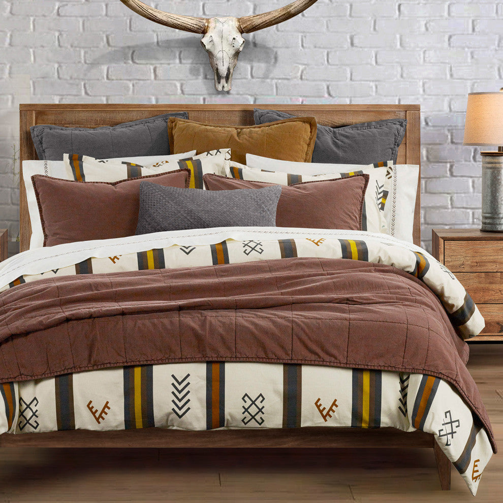 Toluca Canvas Comforter Set, 3 Piece, Twin
