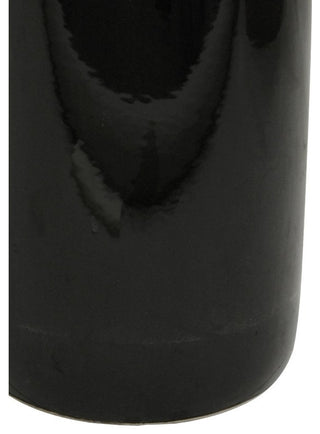 24" Solid Black Porcelain Umbrella Stand