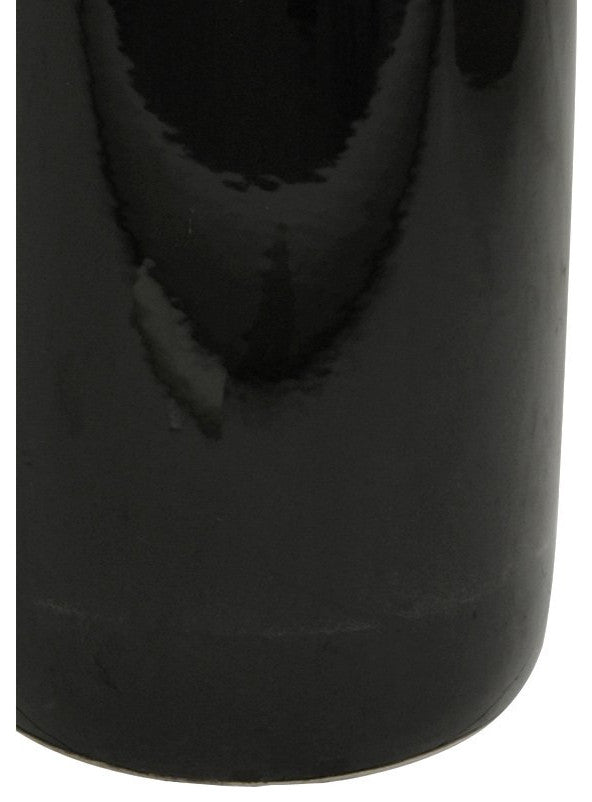 24" Solid Black Porcelain Umbrella Stand