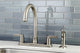 FB779XNDLSP-P 8-Inch Centerset Kitchen Faucet With Sprayer, Brushed Nickel