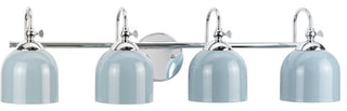 Dalton Collection 4-Light Polished Chrome Metal Shade Bath Vanity Light