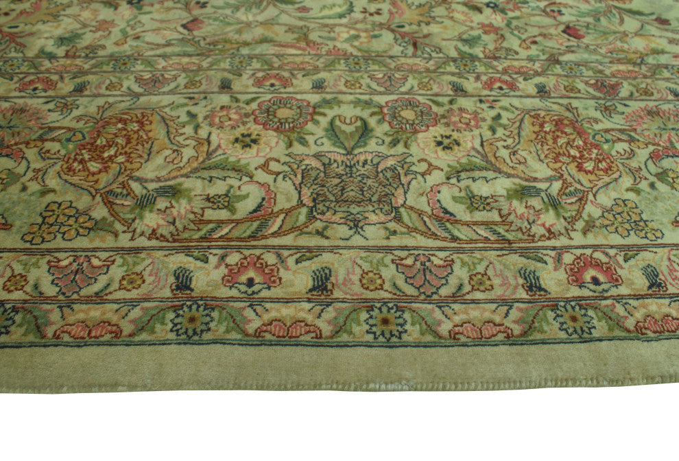 Pak-Persian Mira Light Green/Pink Rug, 9'0x12'0