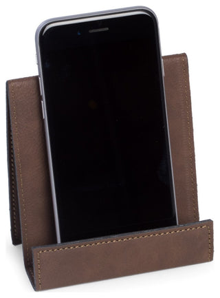 Smart Phone Cradle, Brown Leatherette