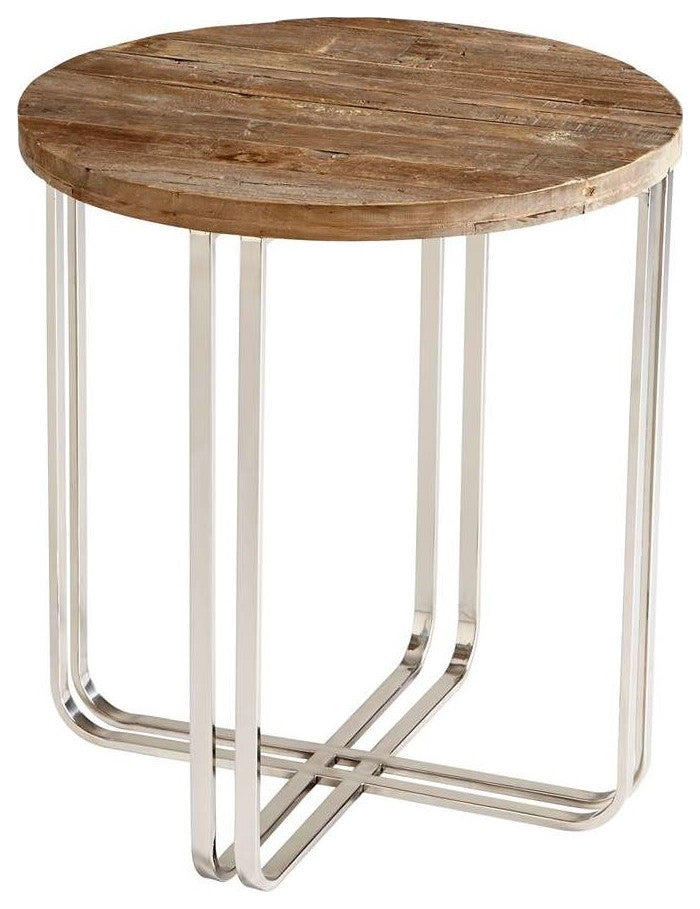 Cyan Design Montrose Side Table, Black Forest Grove and Chrome
