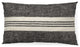 Black and White Striped Lumbar Accent Pillow Cover
