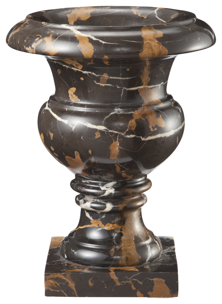 Selene Style Black and Gold Marble small Planter