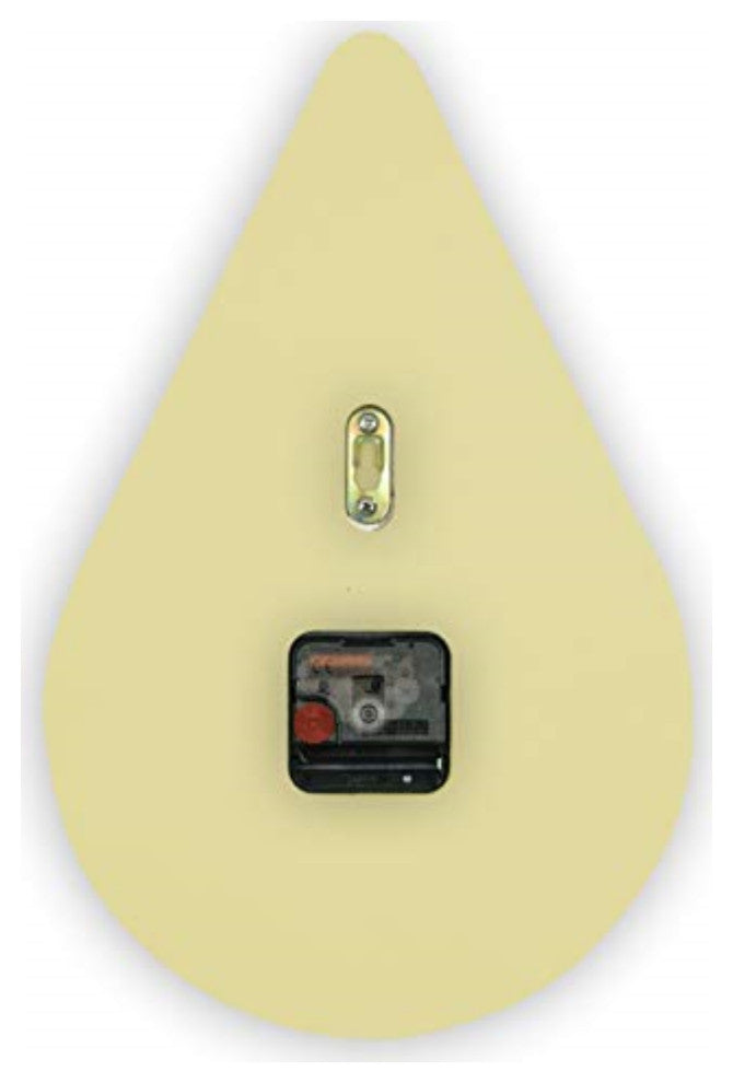 LeisureMod Manchester Modern Design Silent Non-Ticking Wall Clock Cream