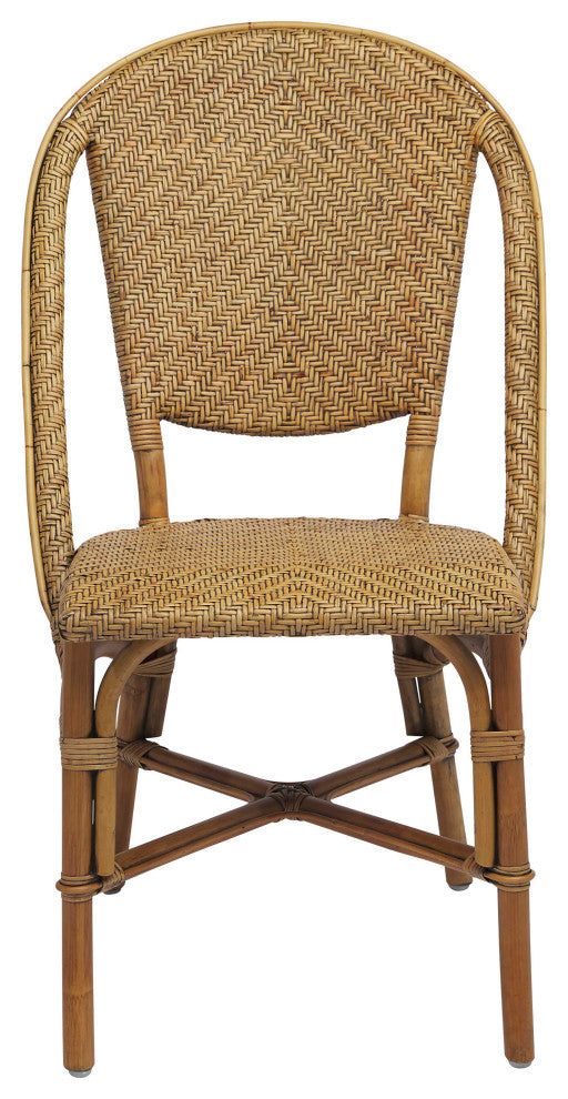 Alanis Rattan Dining Side Chair - Antique