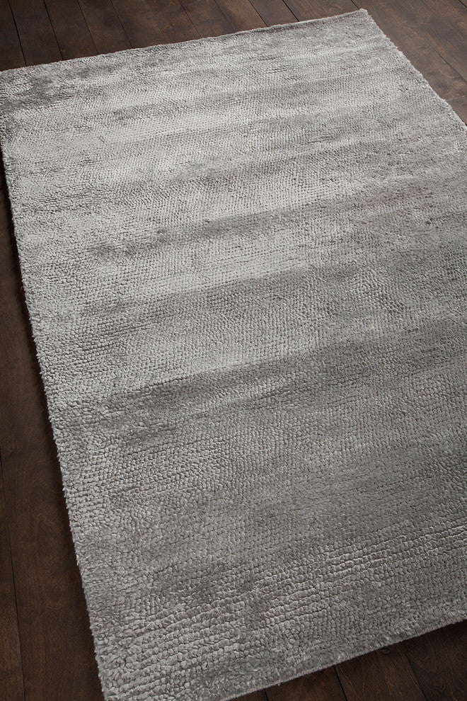 Mae Contemporary Area Rug, Silver, 9'x13'