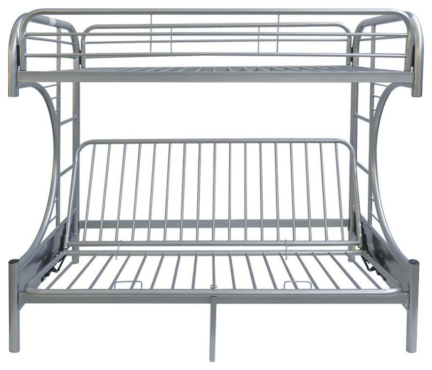 Cameron Multi-Function Futon/Bunk Bed, Silver, Twin/Full/Futon