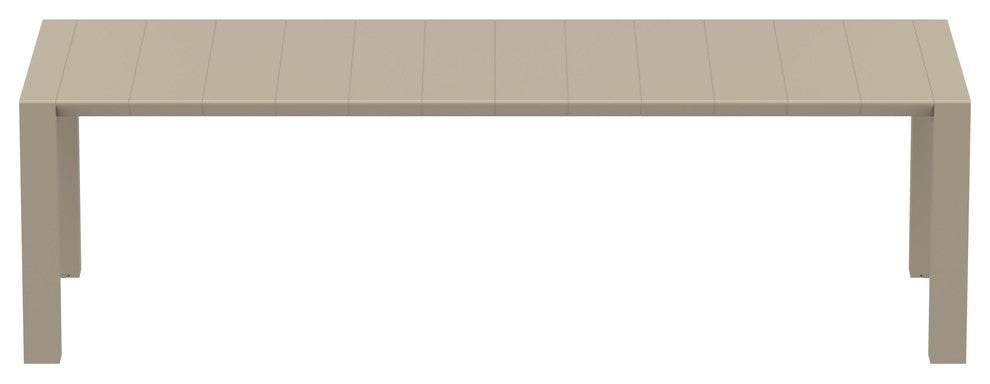 Compamia Vegas XL Extendable 102"-118" Dining Table, Taupe