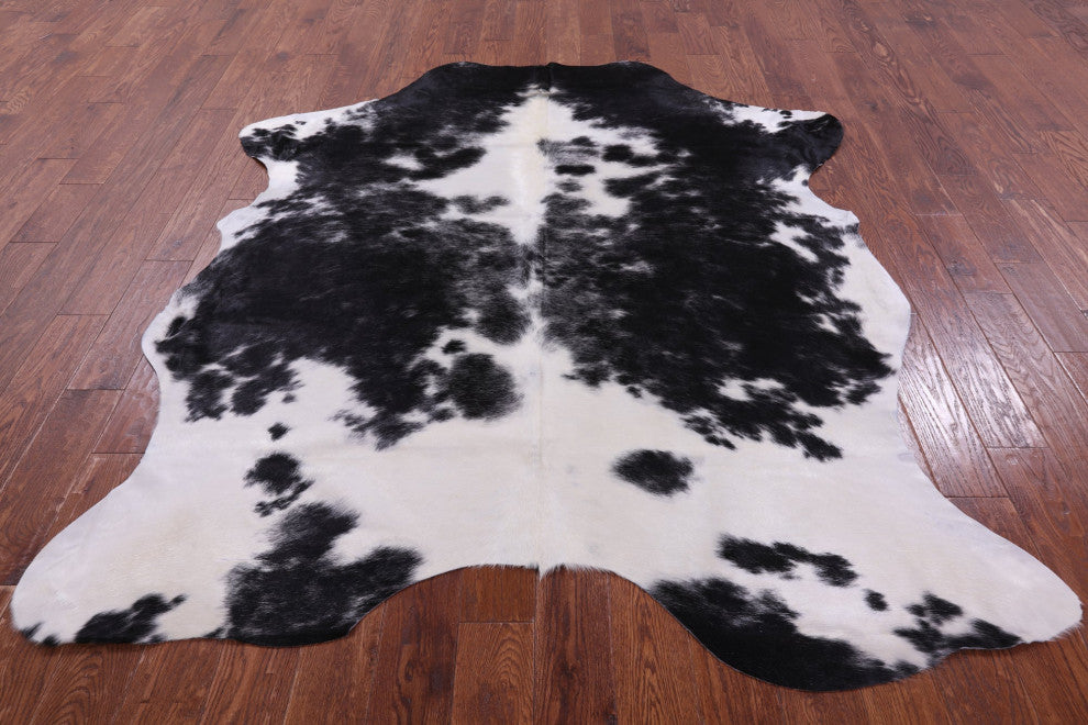 Organic Natural Hair-On Cowhide Area Rug 7' 7" X 6' 0" C1686
