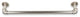 Industrial Pipe Design Towel Rack, Satin Nickel, 30"