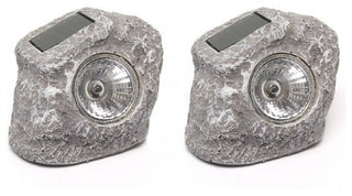 Solar Sunstone 2-Pack Decorative Rock Lights