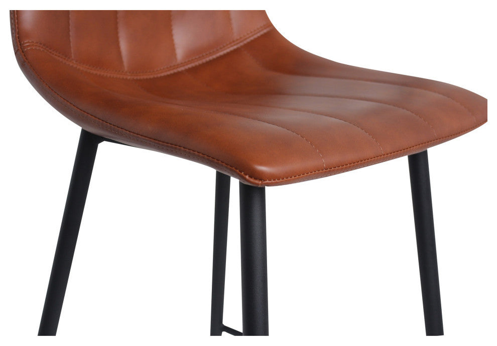 Alibi Barstool Brown, Set of 2