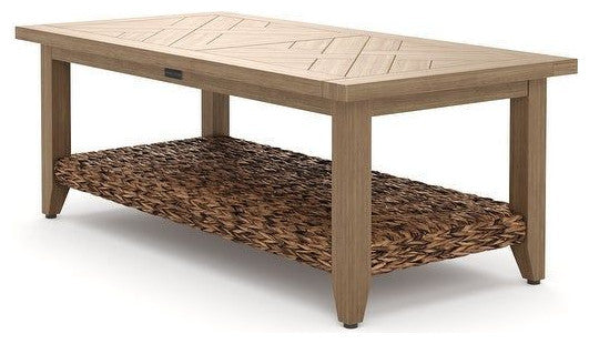 Cayman 24" x 48" Coffee Table, Heritage Brown