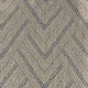 Plutus Blue Triangle Chevron Luxury Throw Pillow, 22"x22"