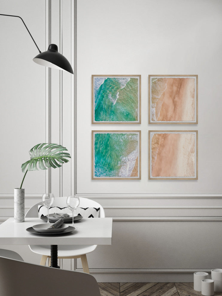 Swim the Sea Quadriptych, Set of 4, 32x32 Panels