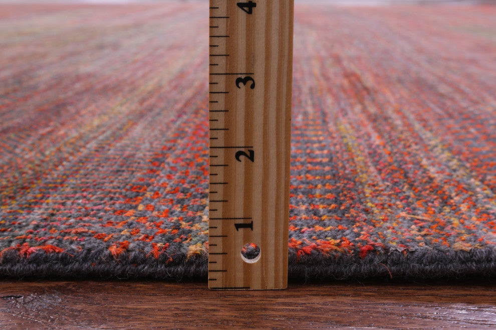 10' 0" X 14' 3" Super Savannah Gabbeh Hand Knotted Wool & Silk Rug - Q13069