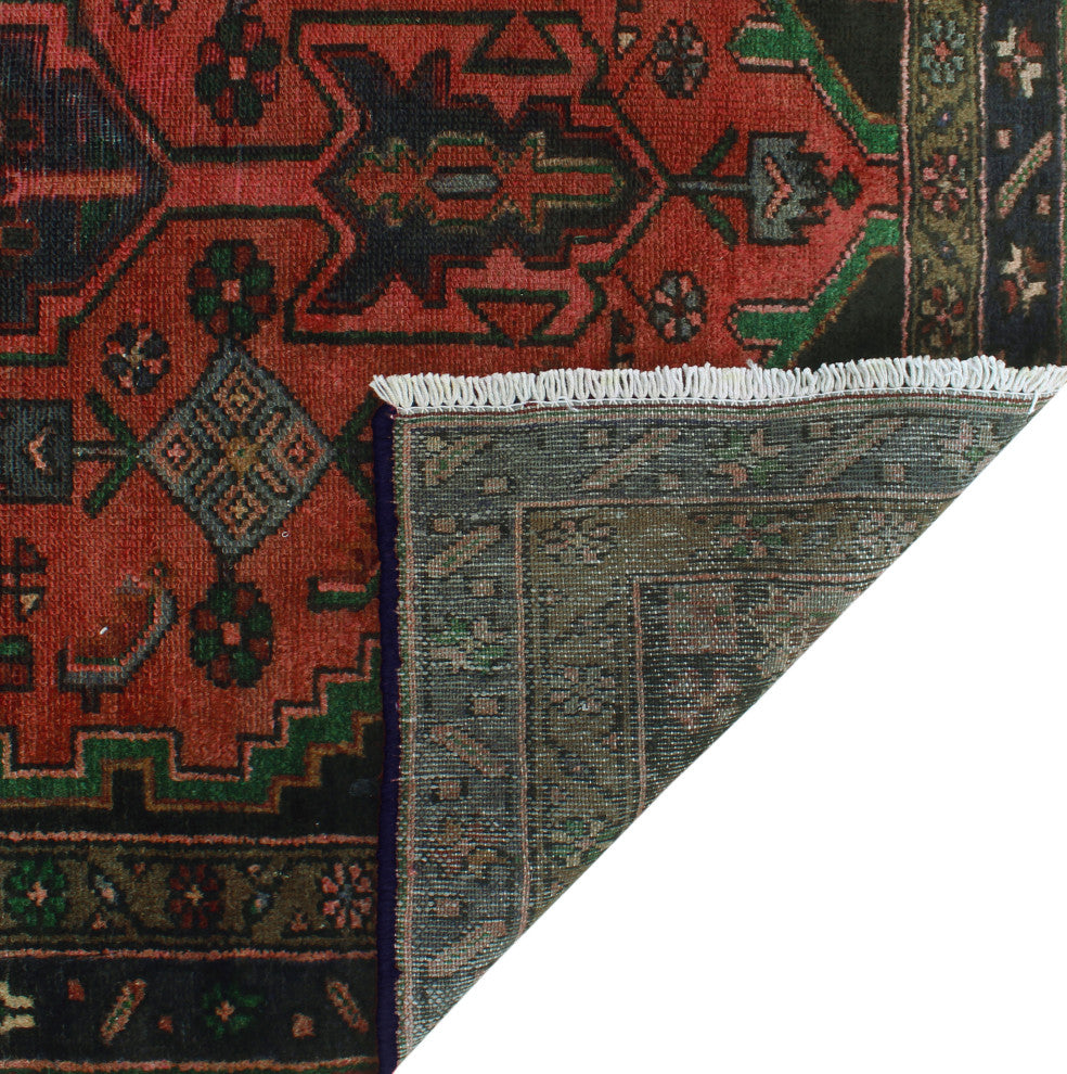 Semi Antique Waymon Red/Gray Rug, 3'7x7'5