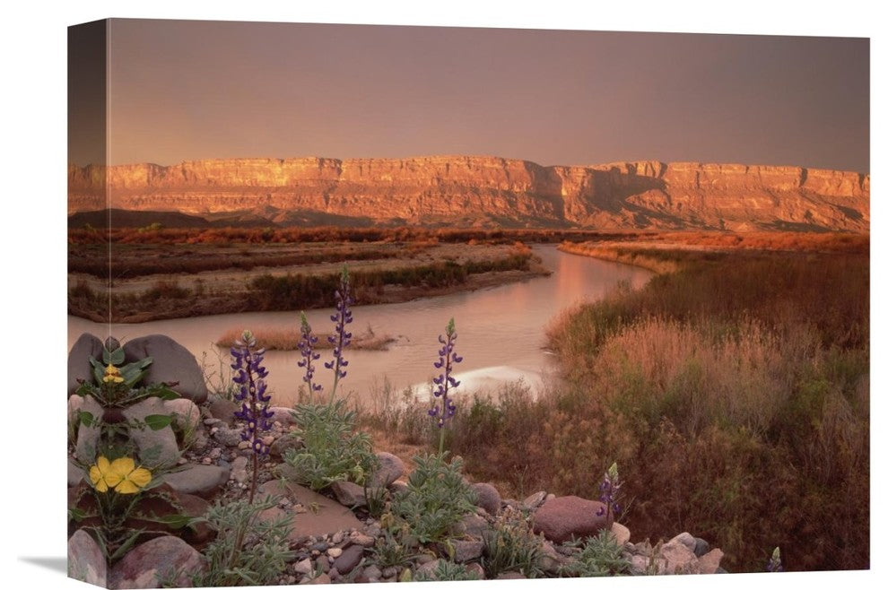 "Sierra Ponce And Rio Grande, Big Bend National Park, Texas" Artwork, 16" x 12"