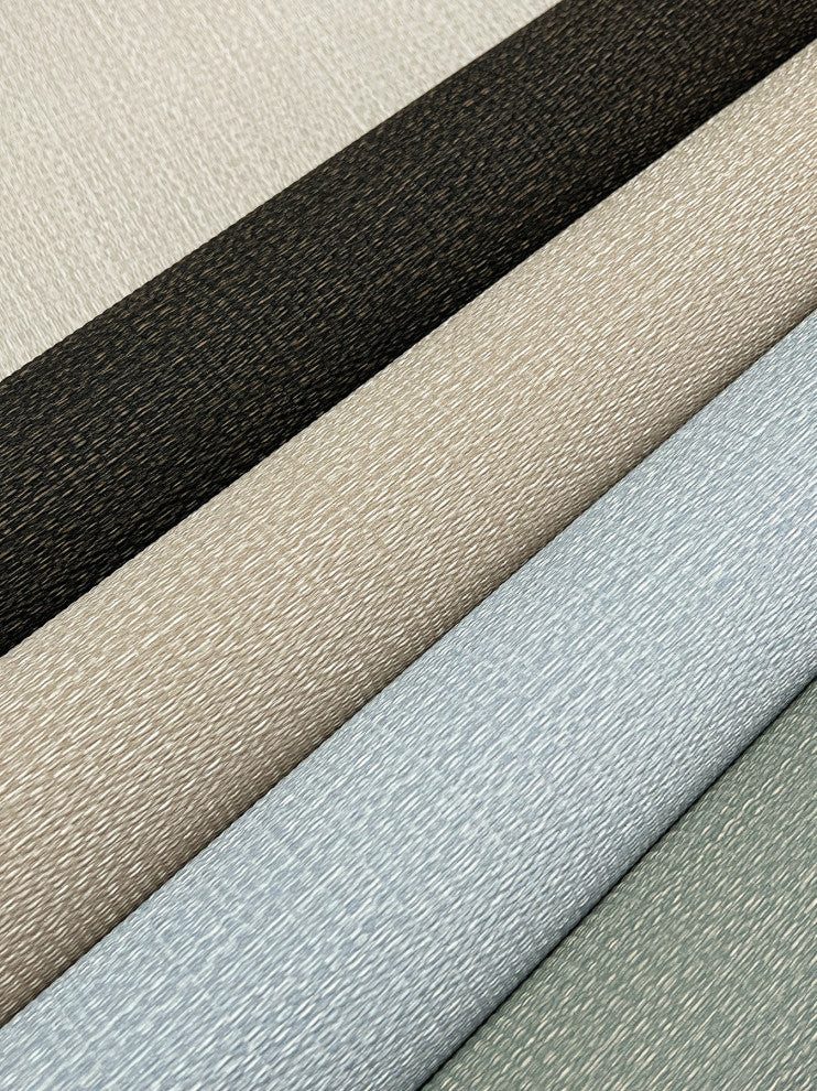 Bali Basketweave Wallpaper, Smoke Blue