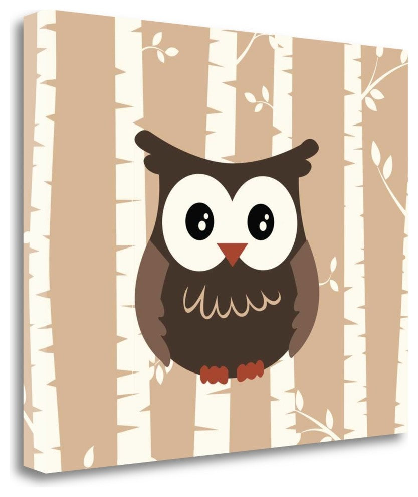 "Owl Birch I" By Tamara Robinson, Giclee Print on Gallery Wrap Canvas
