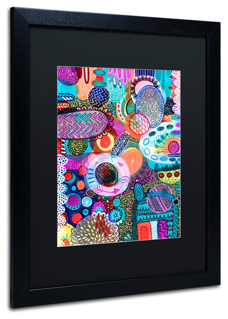 Hello Angel 'Creation' Art, Black Frame, Black Mat, 20x16