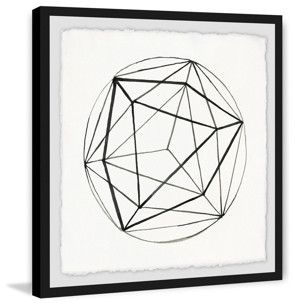 "Prism Chasm" Framed Painting Print, 32"x32"