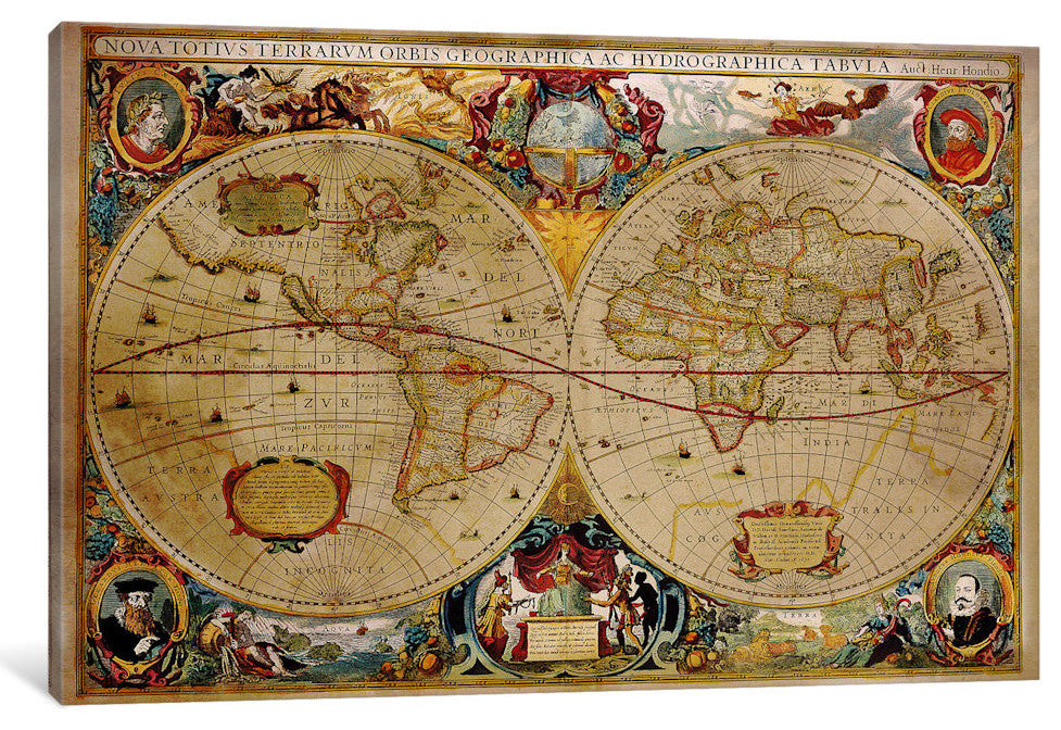 "Victorian Geographica Gallery" by iCanvas, 26x18x1.5"