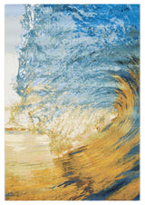 Safavieh Barbados Collection Indoor-Outdoor, BAR510 Rug, Blue/Gold, 3'3"x5'3"