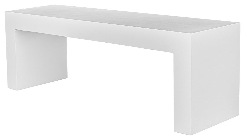 Lazarus Outdoor Bench White