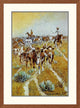 "Texas Longhorns" Framed Digital Print by Olaf C. Seltzer, 29x39"