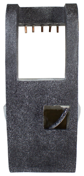 26" LED Lighted Rainfall Outdoor Water Fountain with Planter