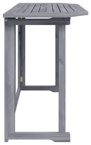 vidaXL Hanging Balcony Table Folding Garden Outdoor Table Solid Acacia Wood