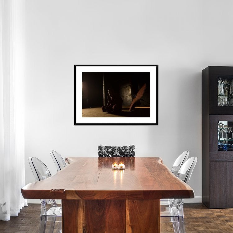 "Meditation" Framed Digital Print by Gunarto Song, 44x32"