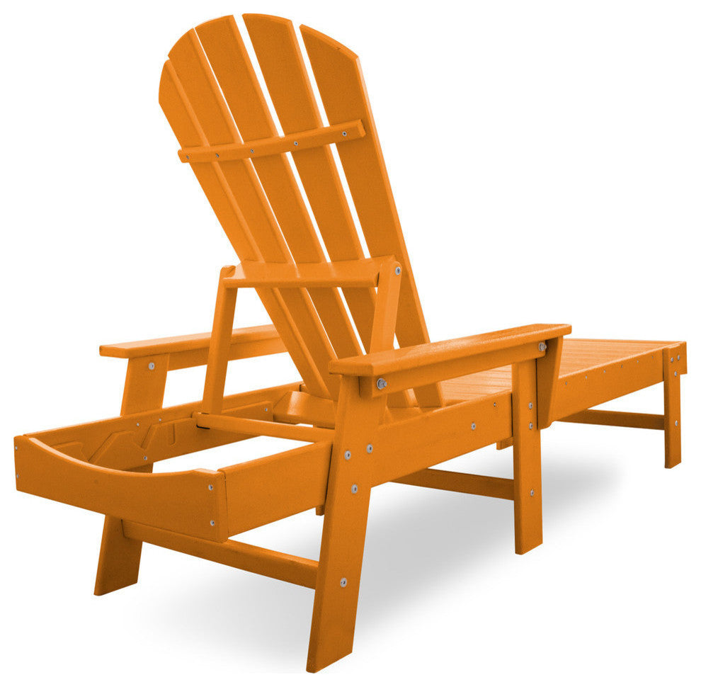 Polywood South Beach Chaise, Tangerine