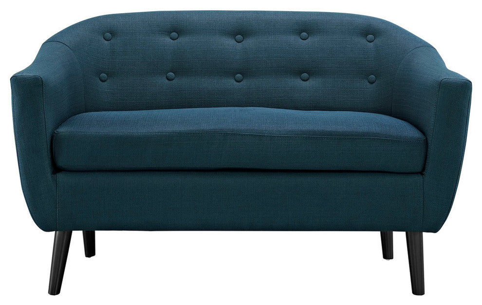 Modway Wit Upholstered Loveseat, Azure