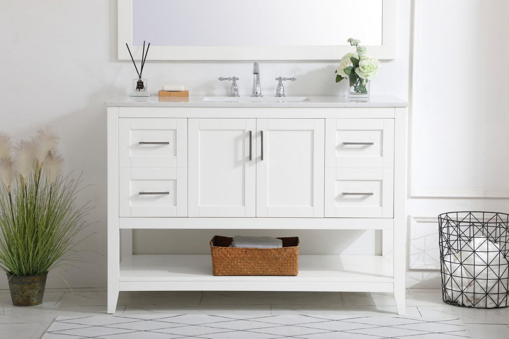 Elegant VF16048WH 48"Single Bathroom Vanity, White