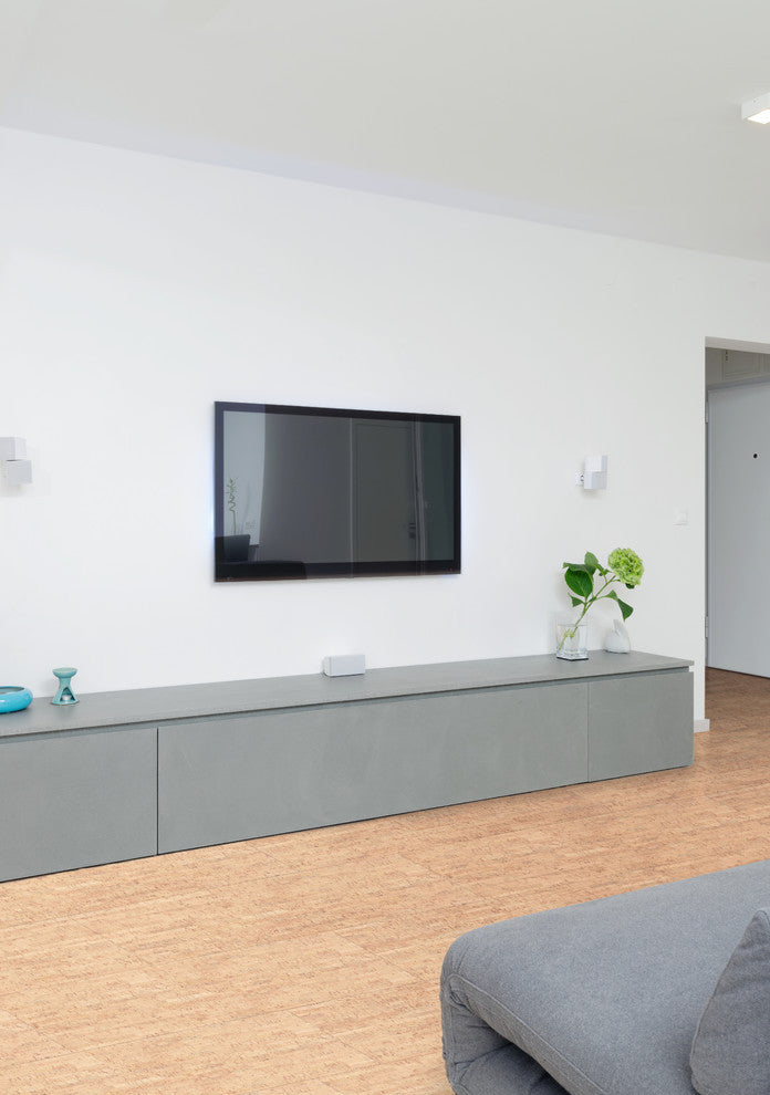 Assortment Engineered Cork Planks Flooring, Titan Natural