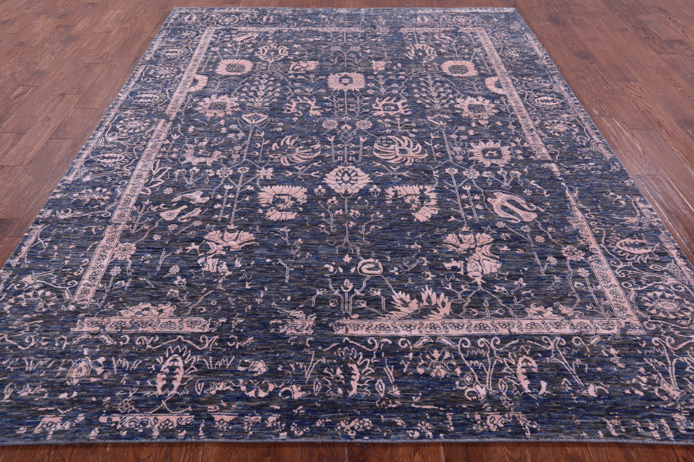 Wool & Silk Hand Knotted Persian Rug 8' 1" X 10' 2" - Q15772