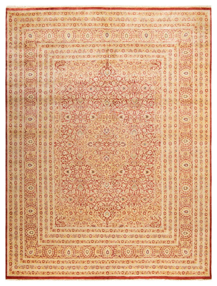 Mogul, One-of-a-Kind Hand-Knotted Area Rug Orange, 9' 3" x 12' 2"