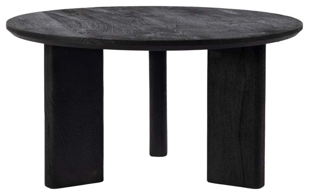 Jenni 30 in. W Round Wood Coffee Table