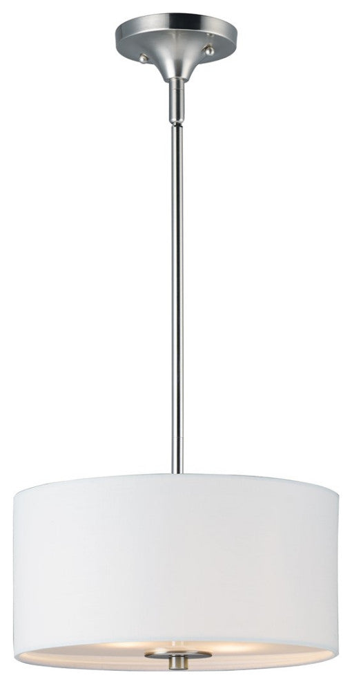 Maxim Bongo 2-Light Pendant/ Semi-Flush Mount, Satin Nickel