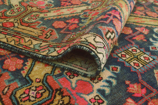 Fine Vintage Distressed Marlee Blue/Gold Runner, 3'1x9'1