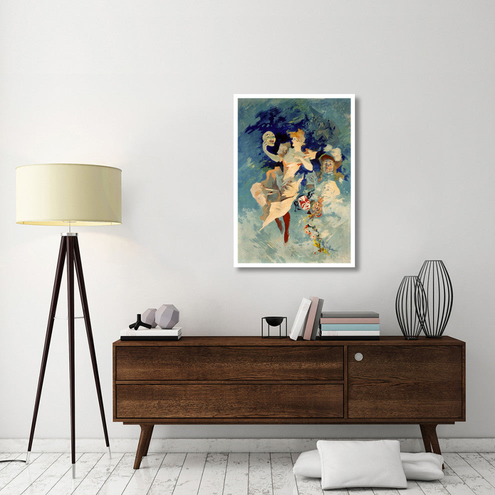 "Les Arts / La Comedie" Digital Paper Print by Jules Cheret, 29"x42"